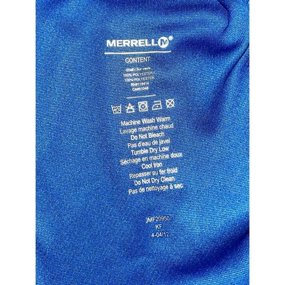 Merrell Performance T Shirt Men's Blue Size Large - Picture 8 of 8